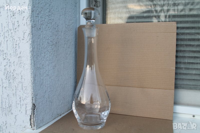Немско кристално шише за алкохол, снимка 1