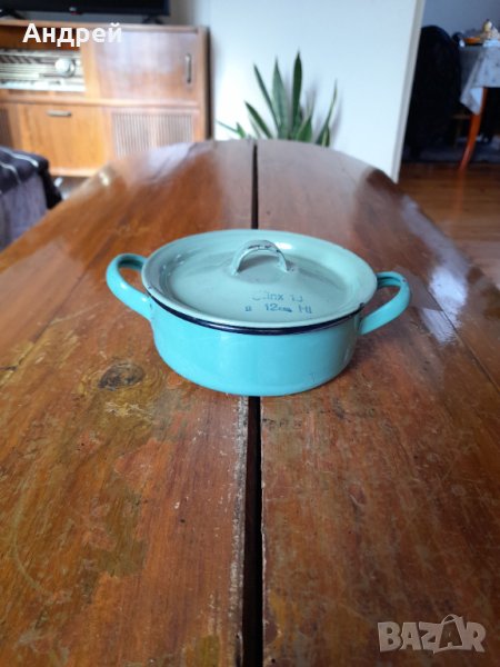 Стара Емайлирана тенджера #7, снимка 1