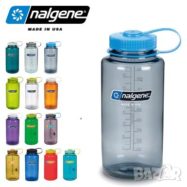 Бутилка за течности Nalgene 1 литър - широко гърло, снимка 1