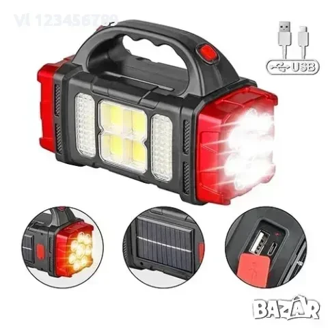 Преносим акумулаторен соларен фенер HB-1678, снимка 1