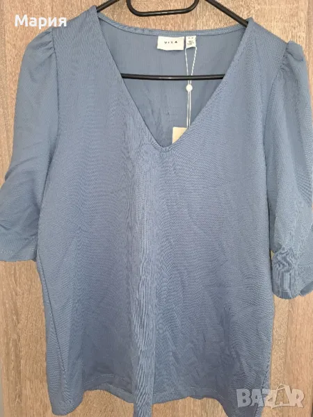Синя блуза на Vila - M, снимка 1