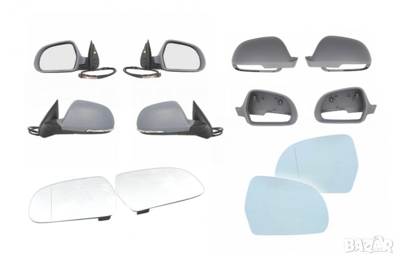 Огледало ел. ляво дясно стъкло капачка Skoda Octavia II 2008-2013, снимка 1