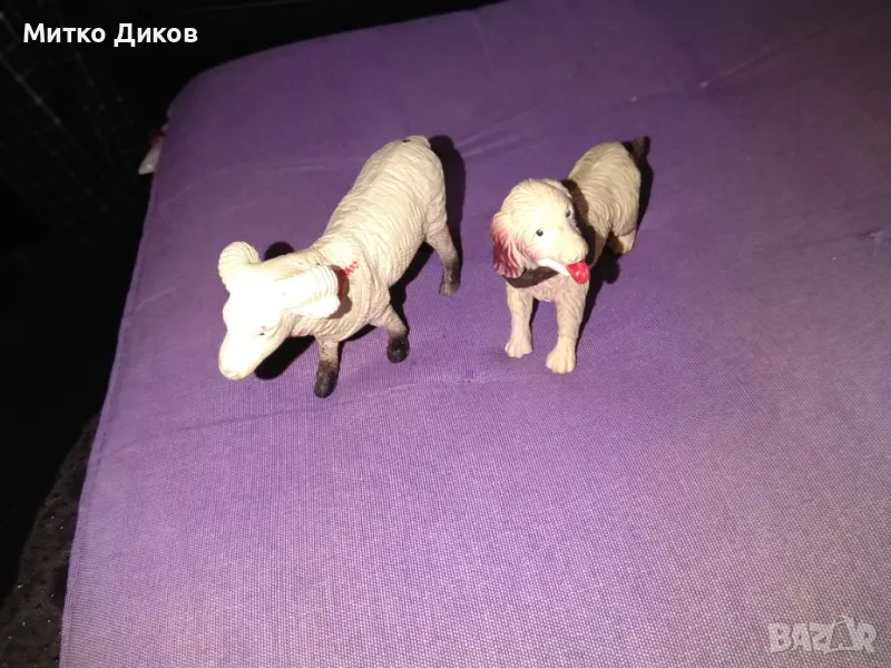 Детски играчки куче и овен пластмасови нови 12х7см и 13х8см, снимка 1