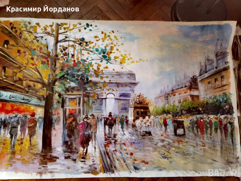 Картина маслена paris /париж/ 70/120, снимка 1