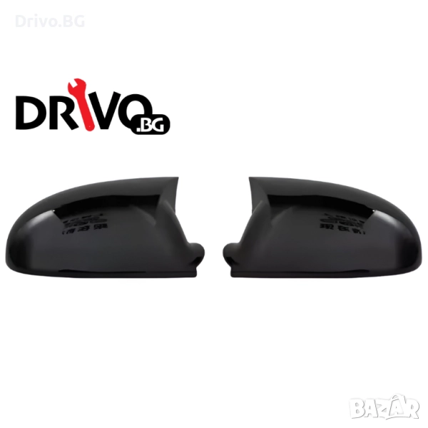 Гаранция! Черни Batman Капаци за Огледала VW Golf Passat Jetta Skoda, снимка 1