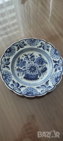 Порцеланова чиния* Оригинал Делфт, снимка 1