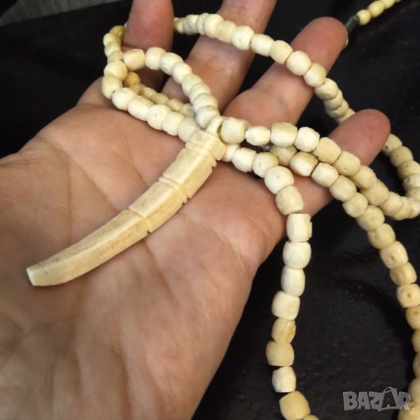 Огърлица естествена слонова кост 60 год  НАМАЛЕНИЕ, снимка 1