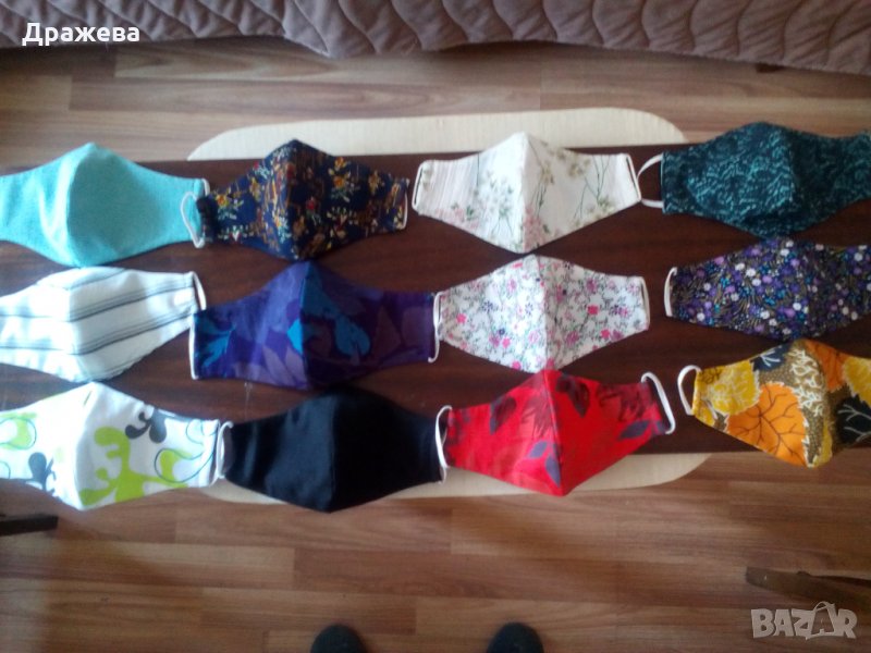 Предпазни маски за многократна упортеба-100% памук, снимка 1