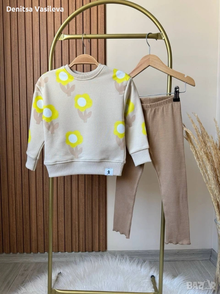 рипсен клин и блузка, снимка 1