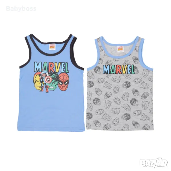 Комплект от 2 бр. потници за момче Marvel, снимка 1