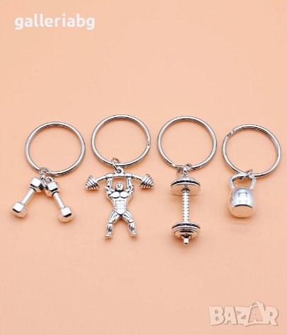 Ключодържател: дъмбели, гиричка, пудовка, щангист , снимка 1