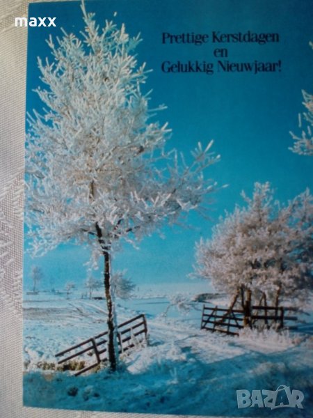 Картичка зима Presttige Kerstdagen en Gelukkig Nieuwajaar 22, снимка 1