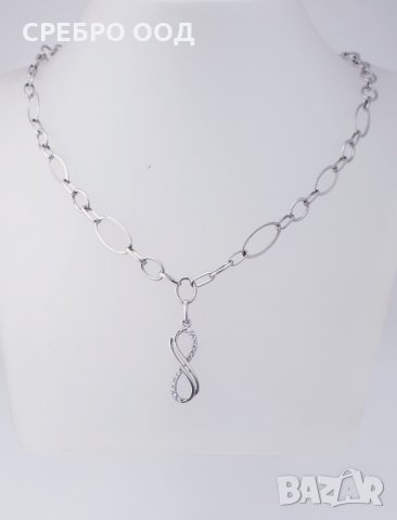 Сребърни колиета, снимка 2 - Колиета, медальони, синджири - 28653785