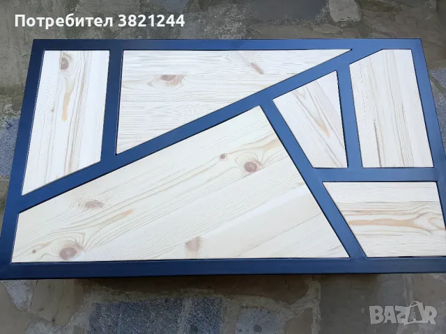 Холна маса от метал и дълво, снимка 9 - Маси - 47575673