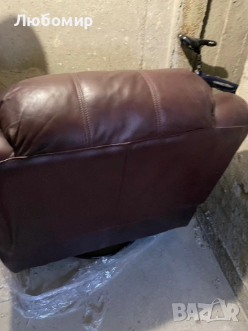 Релакс - фотьойл от естествена кожа, снимка 10 - Дивани и мека мебел - 52254747