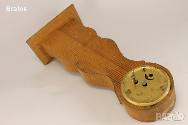 Стар Немски Часовник MERCEDES Дървена Пирографирана Основа, снимка 11 - Антикварни и старинни предмети - 39410666