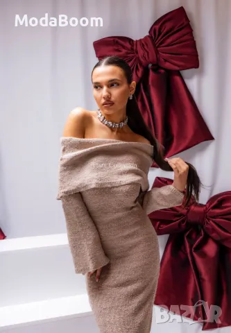 Стилна дълга дамска рокля , снимка 2 - Рокли - 48267662