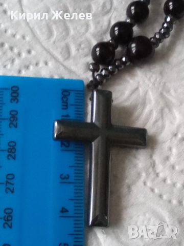 Броеница черна 52347, снимка 7 - Антикварни и старинни предмети - 52582024