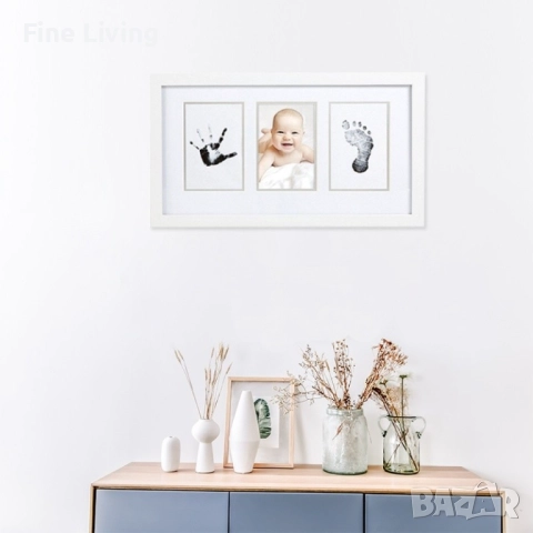 Комплект за правене на отпечатъци на бебешки крачета или ръчички., снимка 2 - Други - 52071299