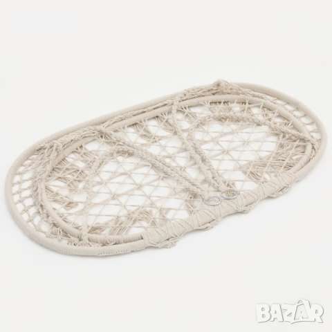 Двойна бежова градинска люлка за двама с възглавници, снимка 5 - Градински мебели, декорация  - 53479846