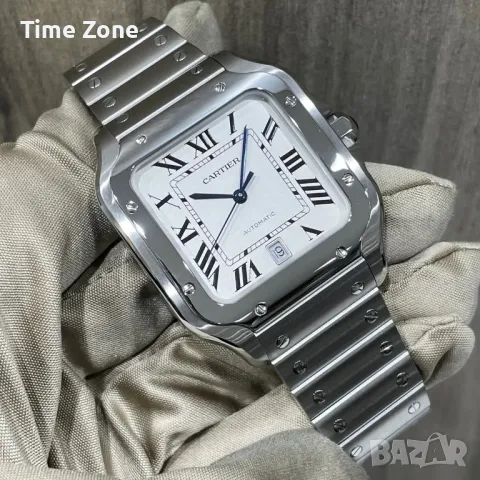 Cartier Santos De Cartier 40mm (35mm) Steel White Dial Automatic Мъжки / Унисекс  Различни Варианти, снимка 10 - Мъжки - 47990398