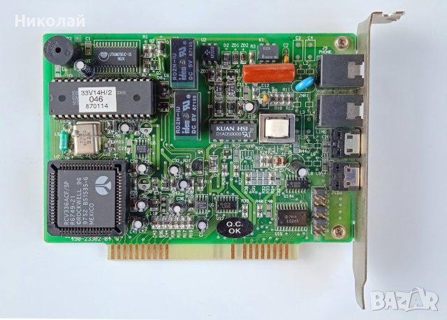 8-битова ISA платка FAX-Modem Rockwell