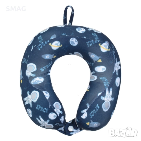 Детска възглавница за пътуване мемори пяна космос синя 22x22x8 см_1233381, снимка 3 - Други - 52303568