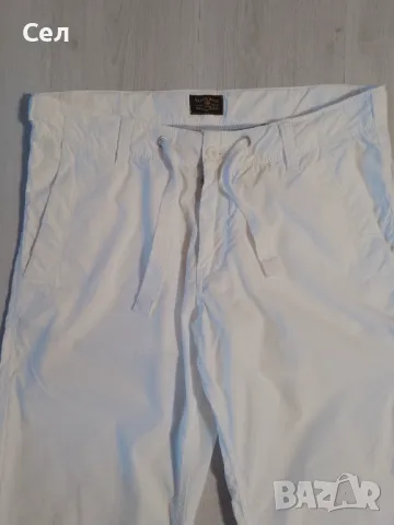 Мъжки спортно-елегантен бял панталон s'Oliver 34, снимка 5 - Панталони - 49944007