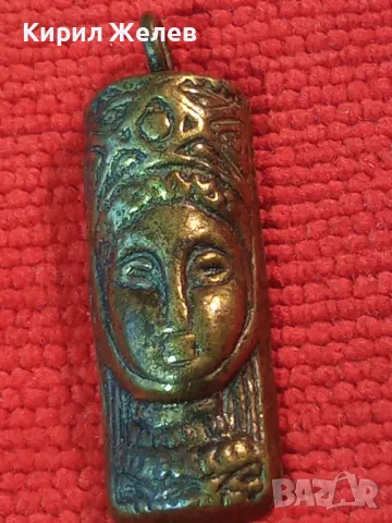 СТАР БРОНЗОВ АМУЛЕТ ФИГУРАЛНА АРТ ВИСУЛКА РЪЧНА ИЗРАБОТКА 46831, снимка 9 - Антикварни и старинни предмети - 46505227