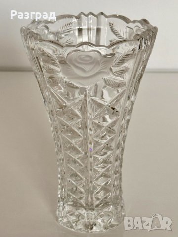 Ретро кристална ваза, снимка 1 - Вази - 43325690