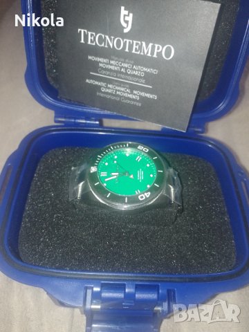 Италиански автоматичен водолазен часовник Tecnotempo Seawaves 500 м, снимка 6 - Мъжки - 43682912