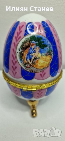 LIMOGES-France 🇫🇷 Порцеланово яйце, снимка 2 - Декорация за дома - 44003752