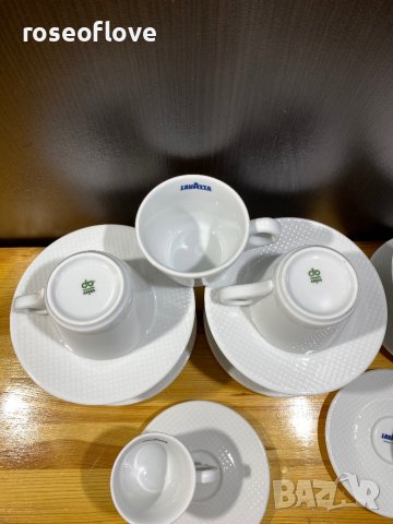 Лаваца / Lavazza оригинални италиански порцеланови чаши за кафе и капучино модел 2, снимка 6 - Чаши - 40095220