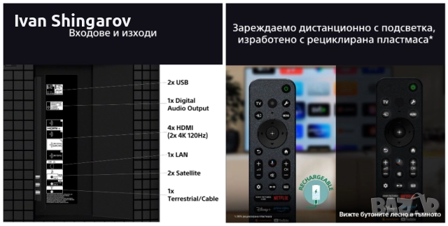 Sony BRAVIA 7 K-75XR70, снимка 8 - Телевизори - 52091630