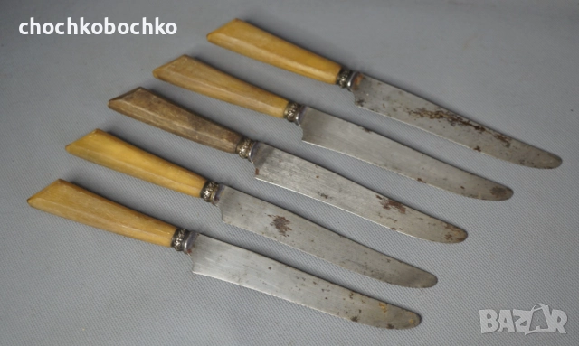 Veritable 5 Стари Френски ножа нож със сребро, снимка 3 - Ножове - 52220818