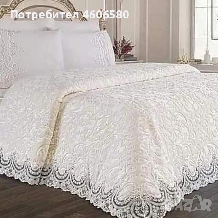 🌹 Луксозен сет АФРОДИТ – 6 части 🌹, снимка 4 - Покривки за легло - 53540003