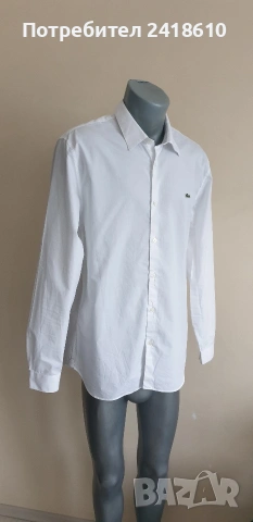 Lacoste Slim Fit Mens Size - 41 /16/ M НОВО! ОРИГИНАЛ! Мъжка Риза!, снимка 11 - Ризи - 53601328