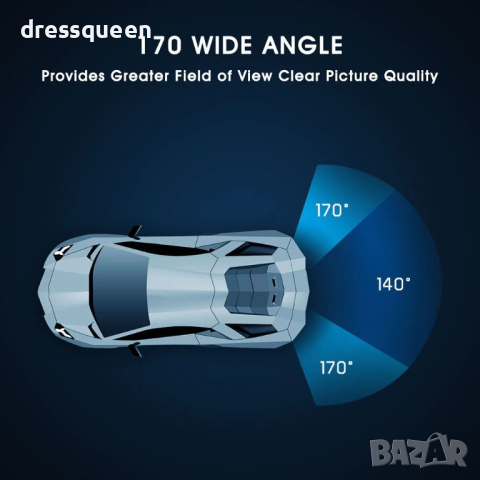 8LED Универсална Камера за задно виждане с нощен режим 8LED, снимка 9 - Аксесоари и консумативи - 44872180