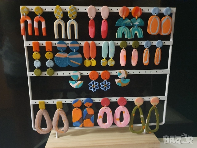 Модерни обеци от полимерна глина 