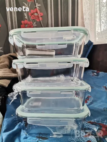 Комплект контейнери за храна от стъкло без BPA, подходящи за микровълнова и съдомиялна, снимка 9 - Кутии за храна - 49916560