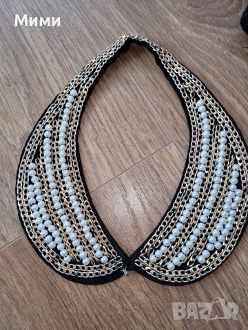 Черна рокля със златисто колие, снимка 6 - Рокли - 37050458