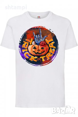 Детска тениска Halloween 04,Halloween,Хелоуин,Празник,Забавление,Изненада,Обичаи,, снимка 2 - Детски Блузи и туники - 38156431
