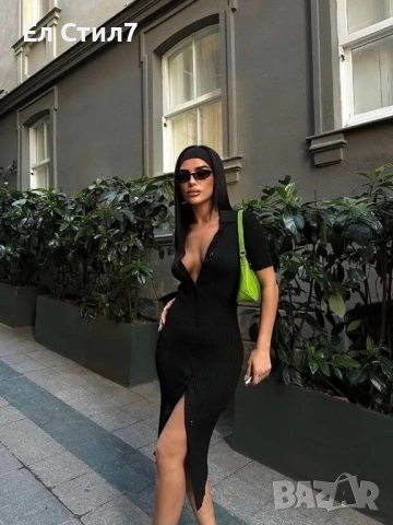 💎#Черна #дамска #рокля с ефектен гръб С М Л размер Цена:23лв/11.76€, снимка 1