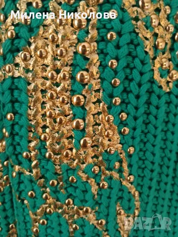 Нов зелен пуловер   М/Л, снимка 7 - Блузи с дълъг ръкав и пуловери - 49546888