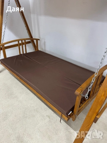 Люлееща се пейка 2в1, холивудска люлка Outsunny , снимка 11 - Градински мебели, декорация  - 53203434