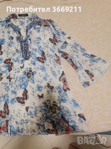 Феерична блуза на пеперуди, снимка 2 - Блузи с дълъг ръкав и пуловери - 43225872
