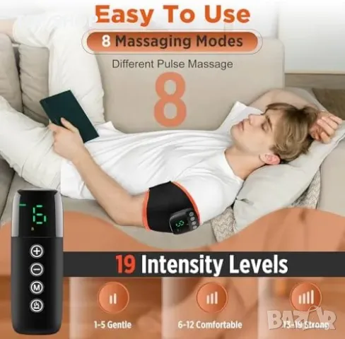 Нов Микротоков масажен уред с дистанционно и регулируема топлина, снимка 3 - Тримери - 49804821