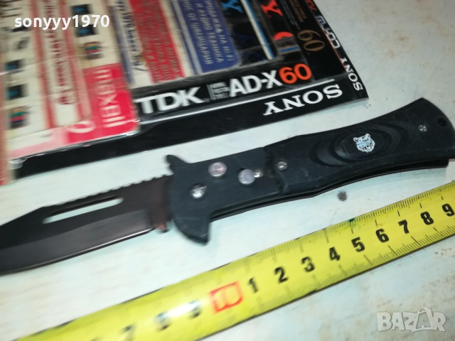 АВТОМАТИЧНА НОЖКА-МЕТАЛНА ЧЕРНА 0509251801, снимка 5 - Ножове - 51618743