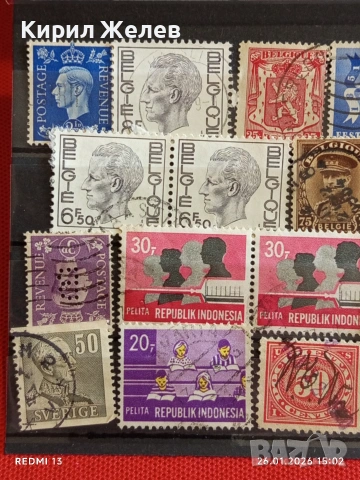 Стари пощенски марки от цял свят смесени ДАНИЯ, ШВЕЦИЯ, ИСПАНИЯ за КОЛЕКЦИЯ 51612, снимка 2 - Филателия - 53231848