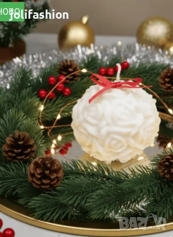 Соеви свещи и букети от восъчни цветя, снимка 13 - Декорация за дома - 52158455